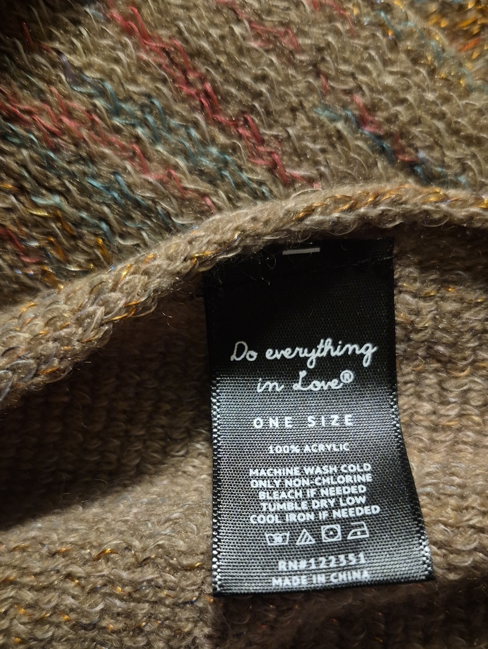 Multicolor Ruana Wrap NEW - Picture 7 of 7
